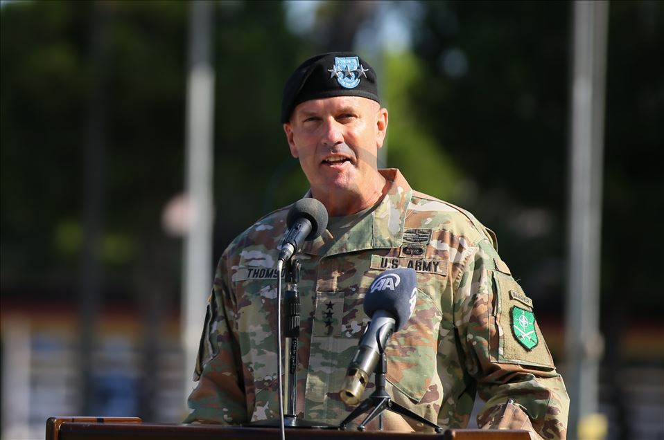 NATO Müttefik Kara Komutanlığında devir teslim töreni