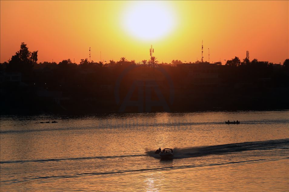 Sunset in Iraq's Baghdad