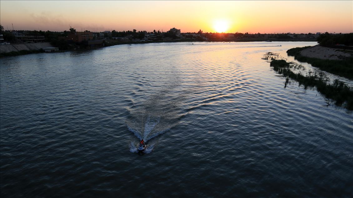 Sunset in Iraq's Baghdad