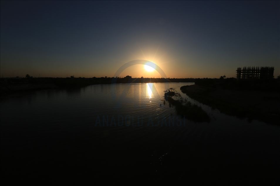 Sunset in Iraq's Baghdad