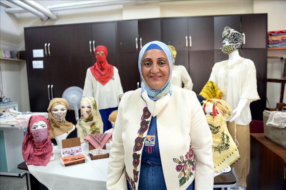 Tokat'ın 600 yıllık geleneksel el baskısı, maskeleri süslüyor