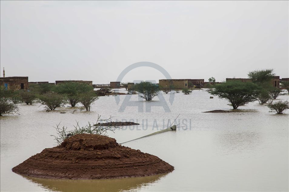حاصرت مياه السيول، قرية "النزيلة" ب