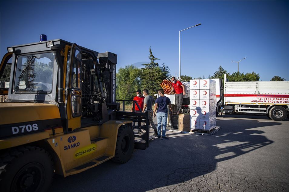 Turkey sends medical aid to Lebanon