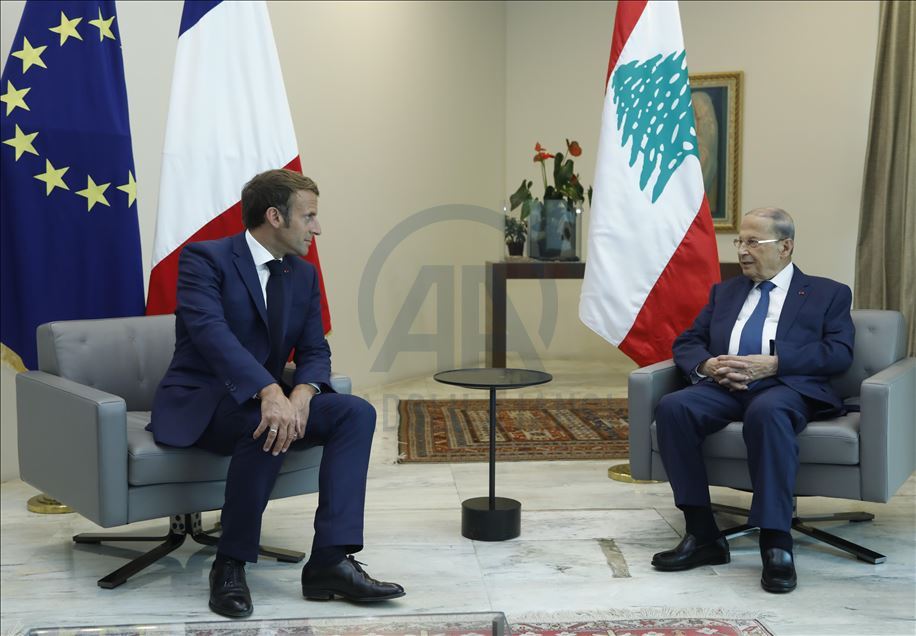 Fransa Cumhurbaşkanı Macron Lübnan'da
