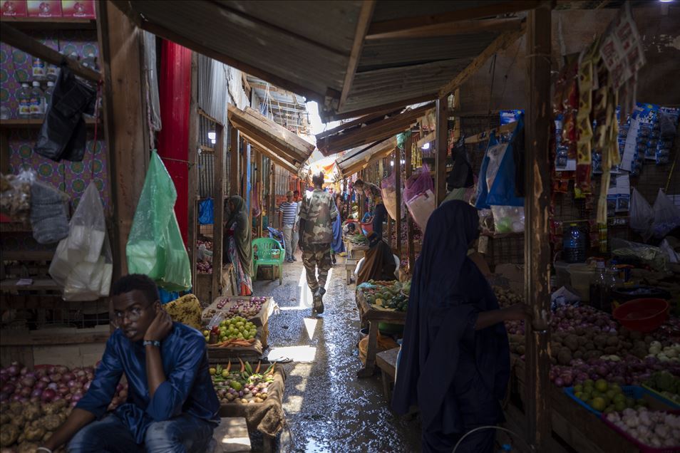 Mogadişu'da ticari hayat