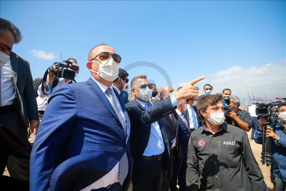 Cumhurbaşkanı Yardımcısı Oktay ve Dışişleri Bakanı Çavuşoğlu, Beyrut'ta