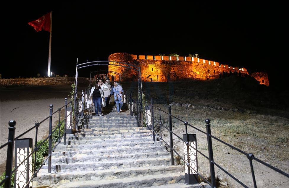 Historical slope settlement Kayasehir in Turkey's Nevsehir