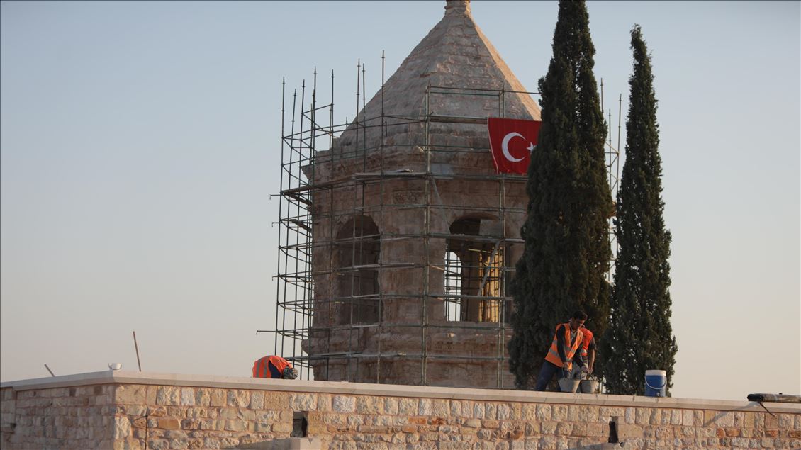 مرمت و بازسازی بنای تاريخی 1700 ساله در عفرین توسط ترکیه