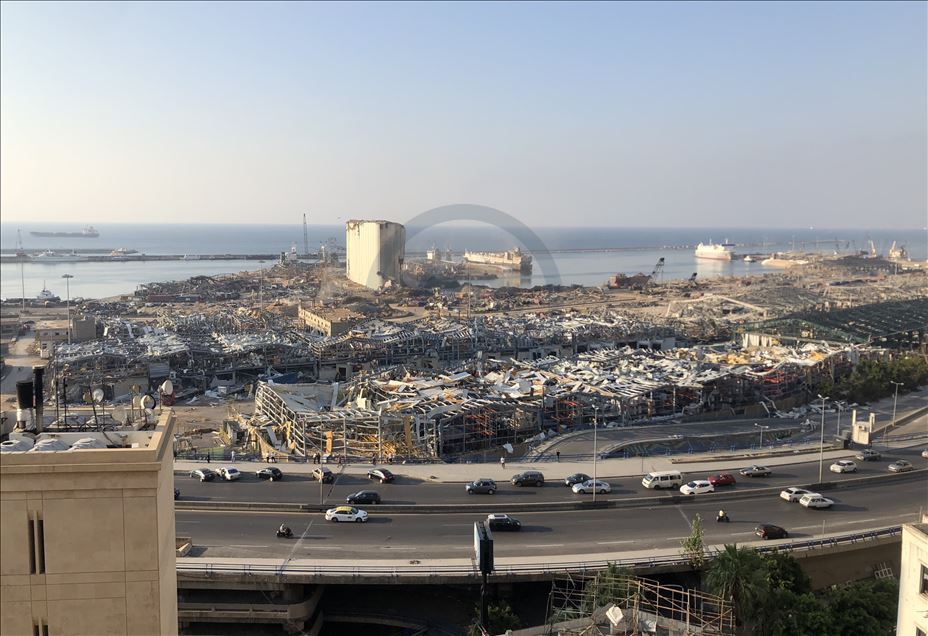 Beyrut Limanı, korkunç patlamanın tüm izlerini hala taşıyor
