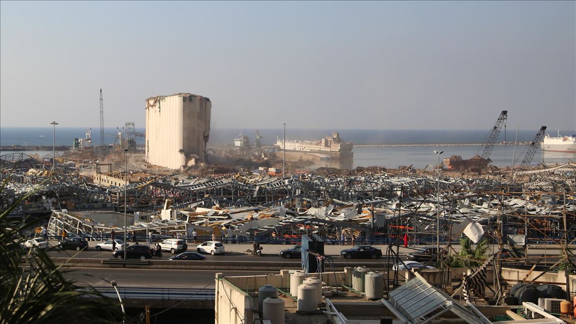 Beyrut Limanı, korkunç patlamanın tüm izlerini hala taşıyor
