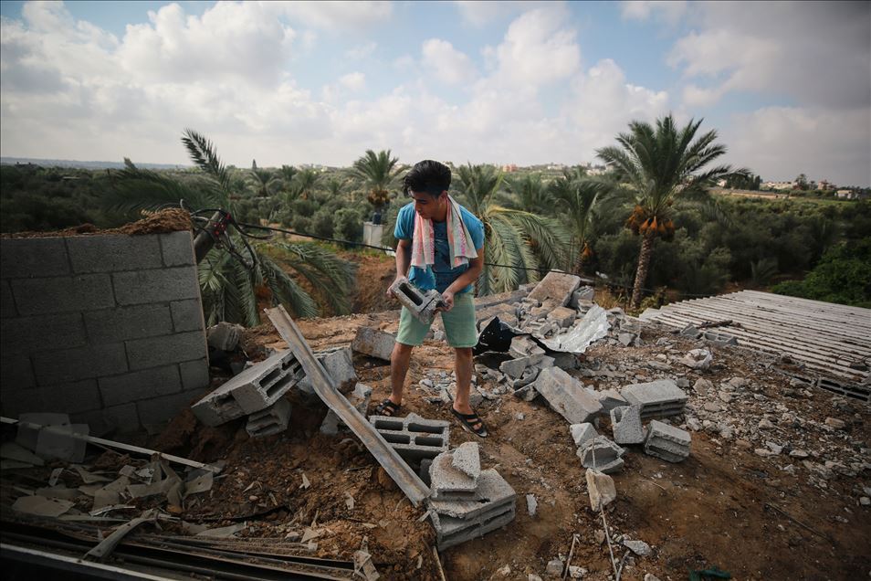 İsrail'in Gazze'ye düzenlediği hava saldırısı
