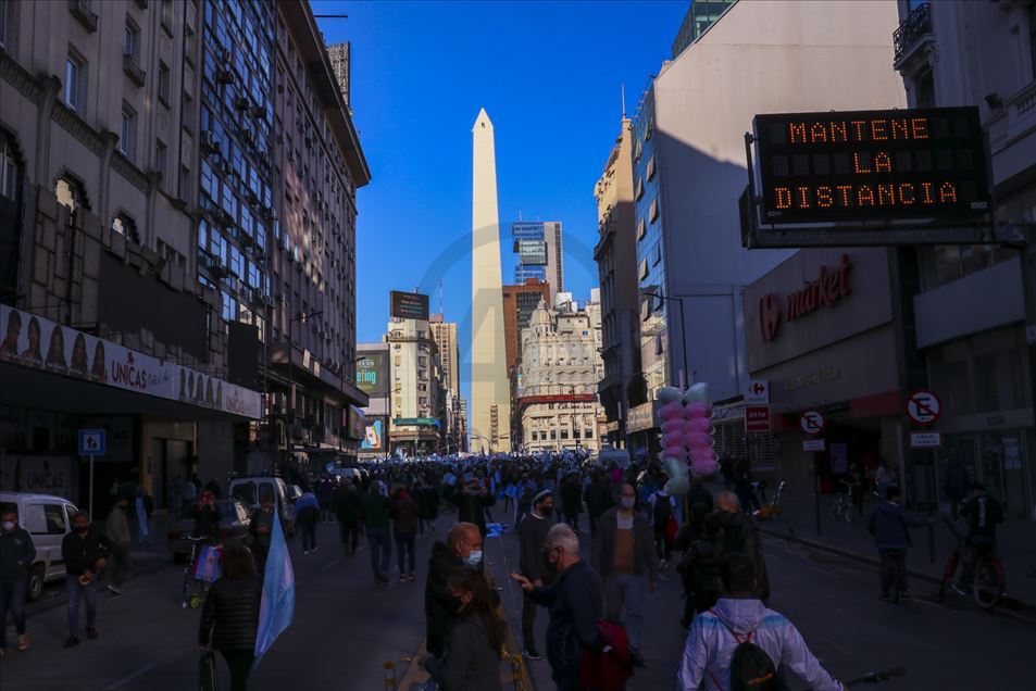 Así transcurrieron las manifestaciones en Buenos Aires, Argentina