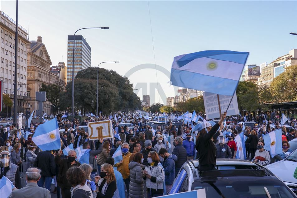 Así transcurrieron las manifestaciones en Buenos Aires, Argentina