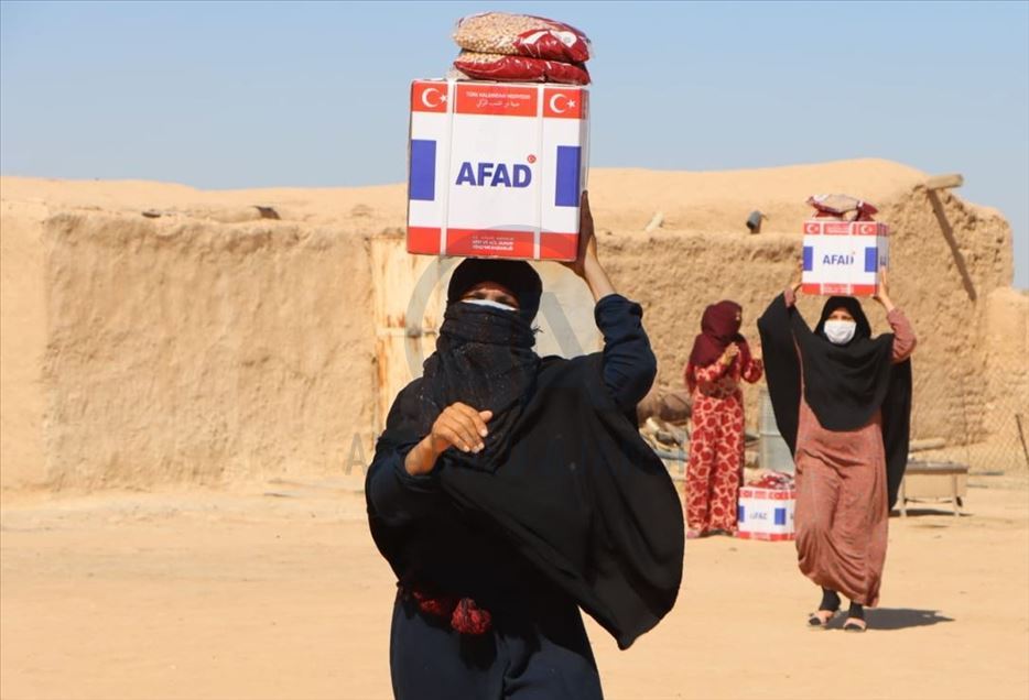 AFAD'tan Dünya İnsani Yardım Gününde Barış Pınarı bölgesinde yardım