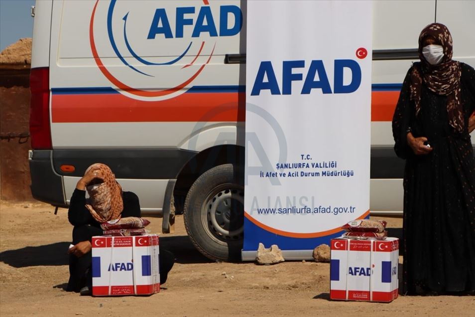 AFAD'tan Dünya İnsani Yardım Gününde Barış Pınarı bölgesinde yardım