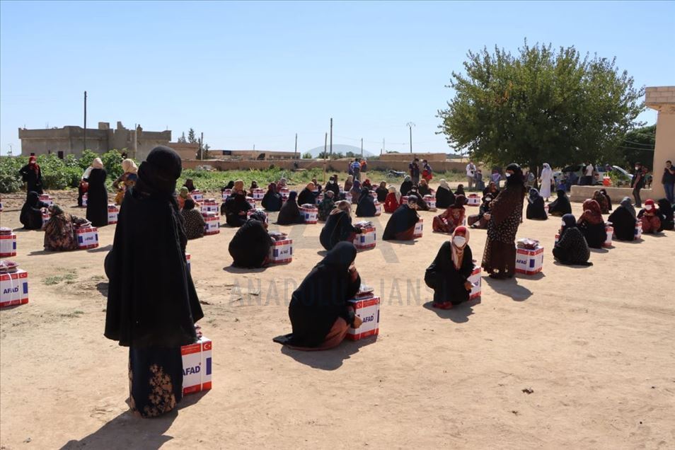 AFAD'tan Dünya İnsani Yardım Gününde Barış Pınarı bölgesinde yardım