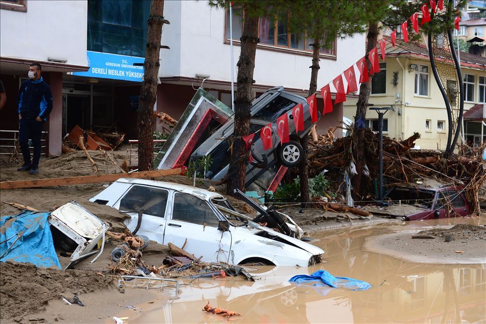 Giresun'da şiddetli yağış
