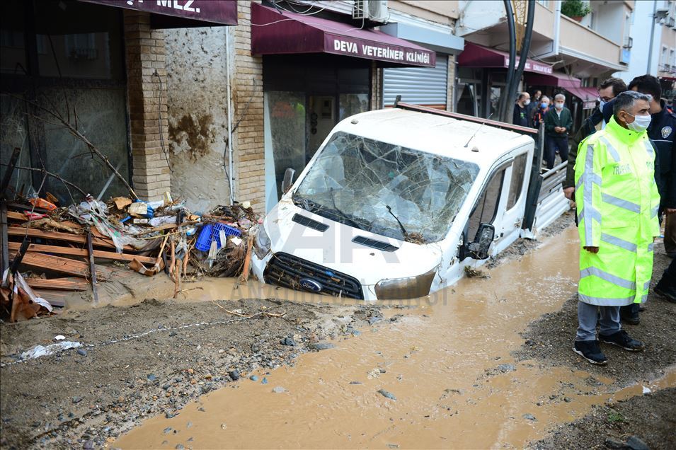 Heavy rain causes floods in Turkey's Giresun