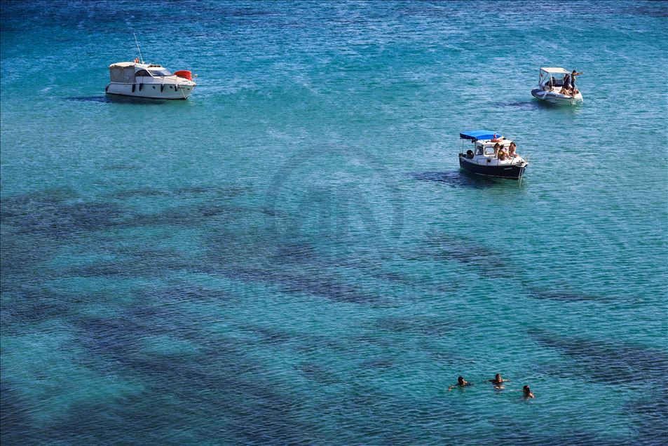 La cala Delikli en Esmirna, Turquía