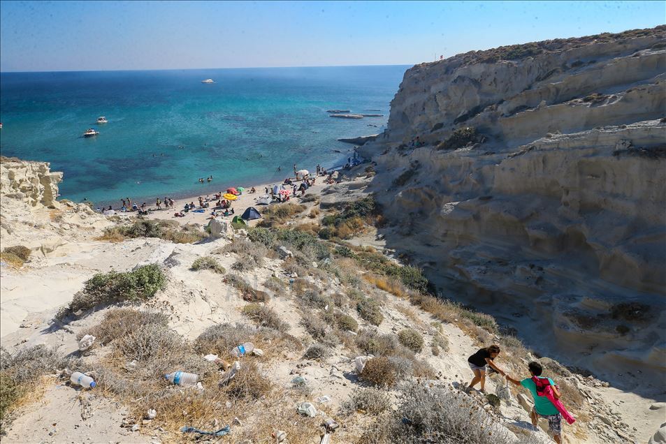 La cala Delikli en Esmirna, Turquía