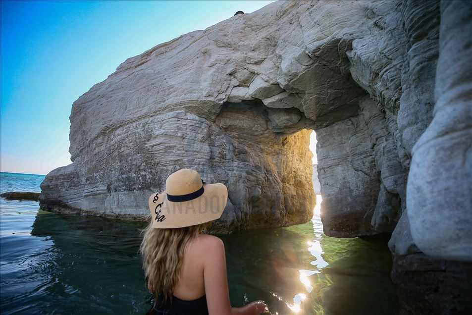 La cala Delikli en Esmirna, Turquía