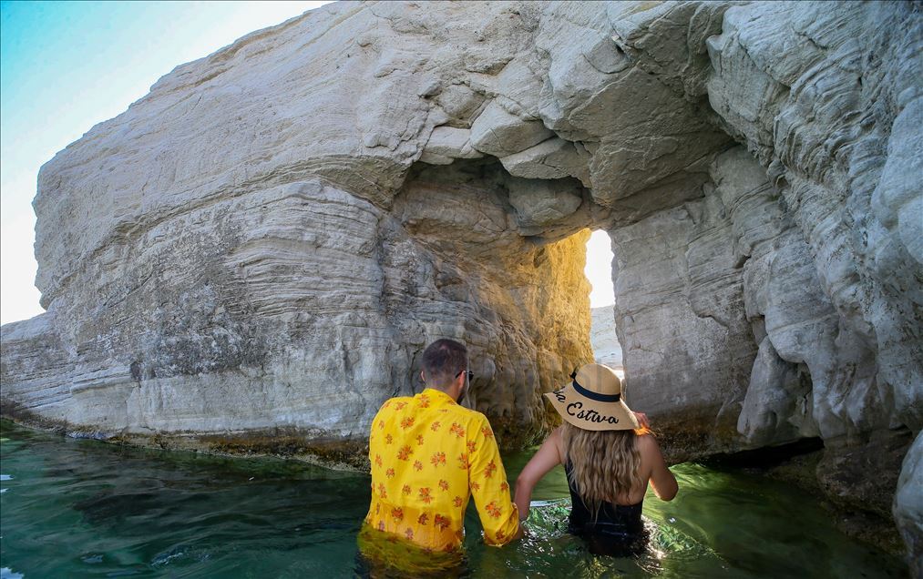 La cala Delikli en Esmirna, Turquía