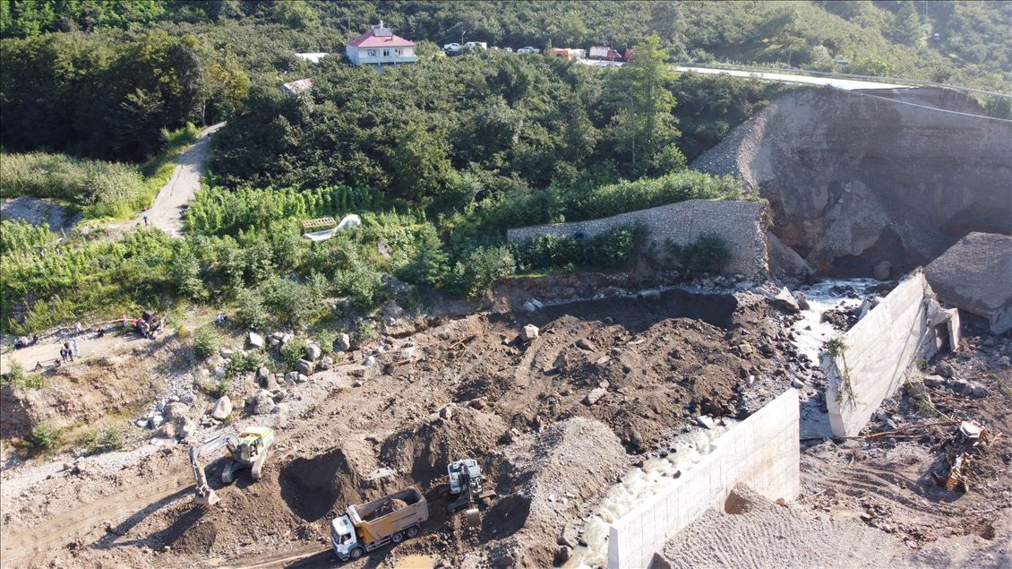 Aftermath of floods in Turkey's Giresun