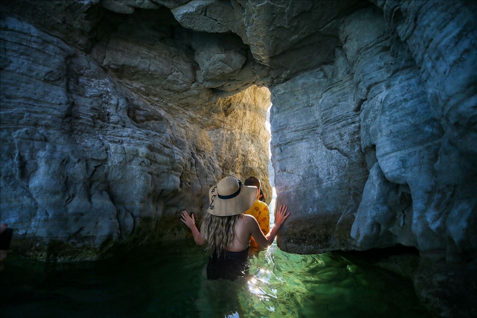 La cala Delikli en Esmirna, Turquía