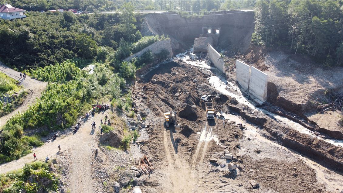 Aftermath of floods in Turkey's Giresun