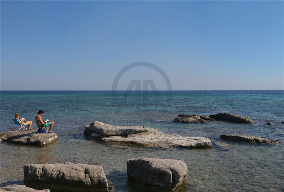 La cala Delikli en Esmirna, Turquía