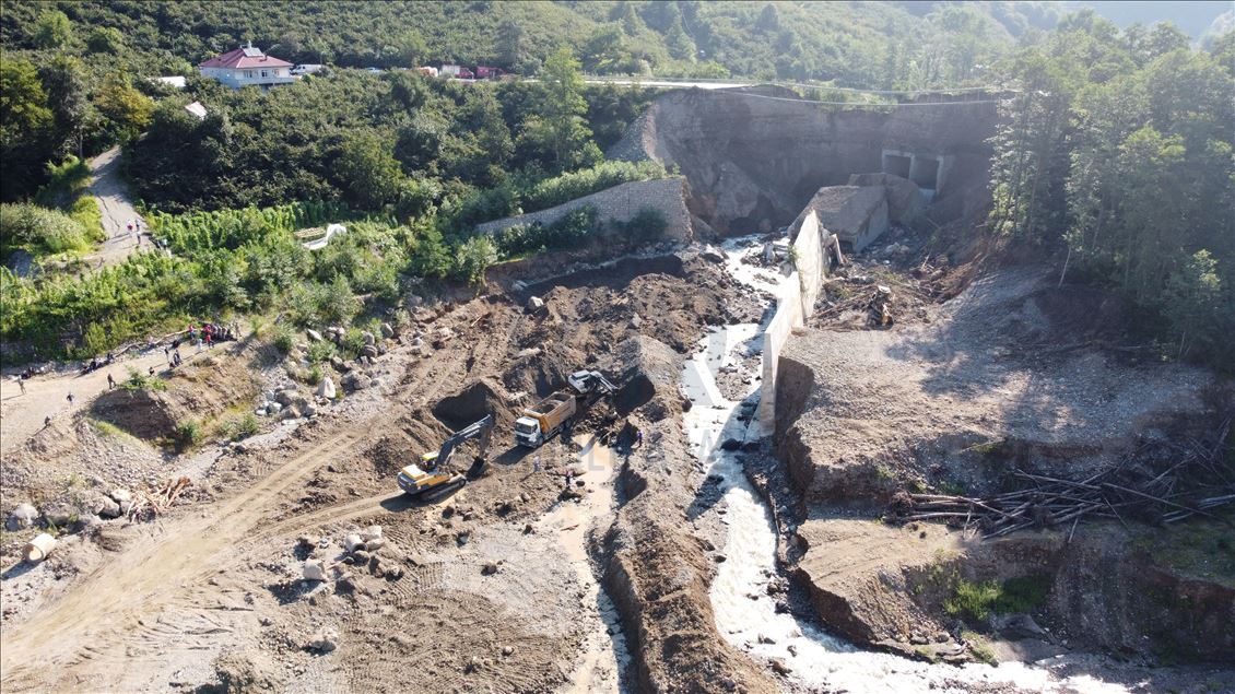 Aftermath of floods in Turkey's Giresun