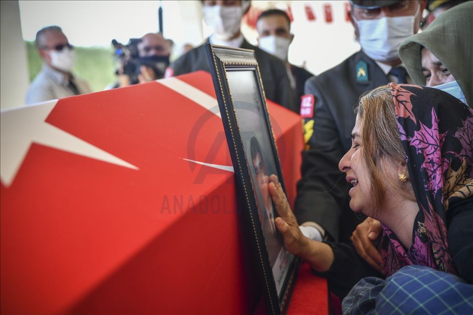 Şehit Hava Savunma Uzman Çavuş Bilal Yılmaz için Gaziantep'te tören düzenlendi