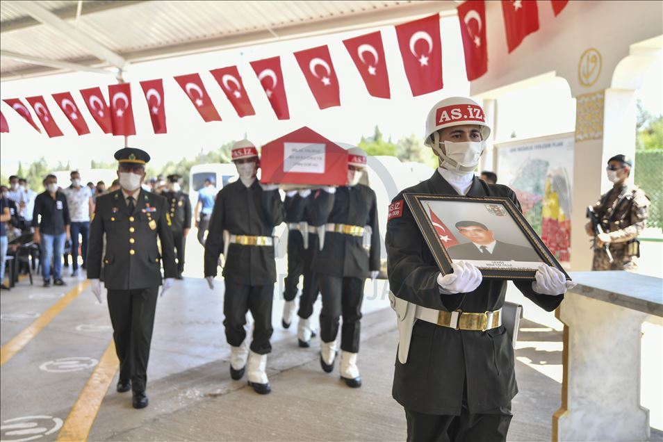 Şehit Hava Savunma Uzman Çavuş Bilal Yılmaz için Gaziantep'te tören düzenlendi