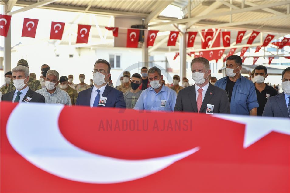 Şehit Hava Savunma Uzman Çavuş Bilal Yılmaz için Gaziantep'te tören düzenlendi