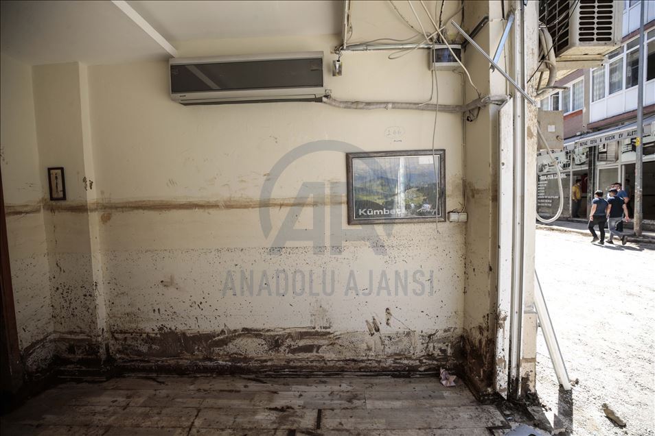 Giresun'un Dereli ilçesindeki sel felaketi 