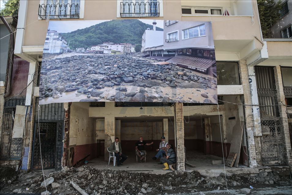 Giresun'un Dereli ilçesindeki sel felaketi 