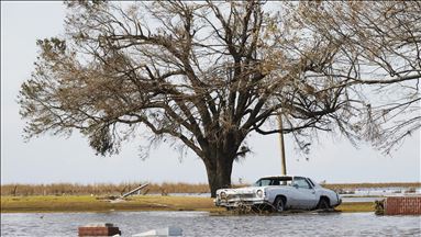 Aftermath of Hurricane Laura in Lake Charles, Louisiana