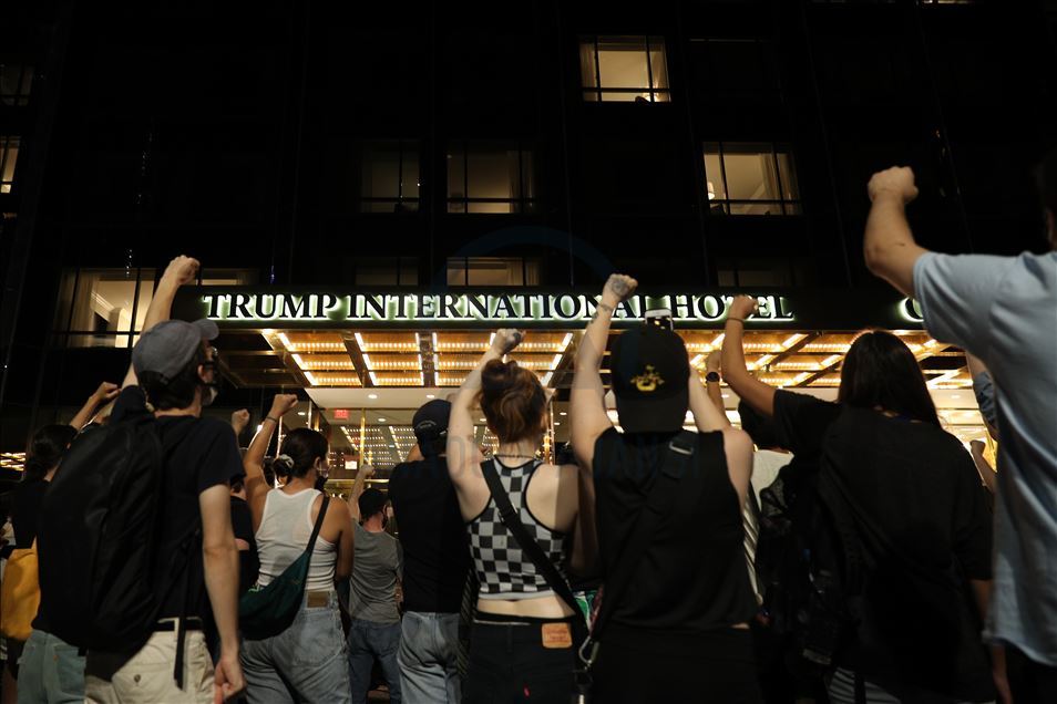 New York'ta Trump karşıtı protesto düzenlendi
