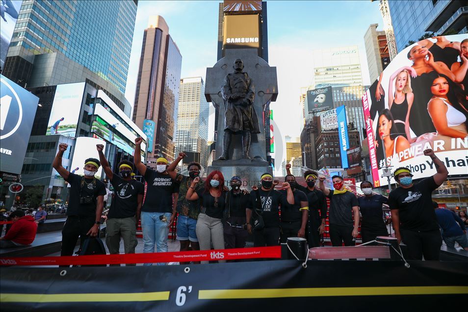 В Nyu-Йорке прошли акции протеста Black Lives Matter