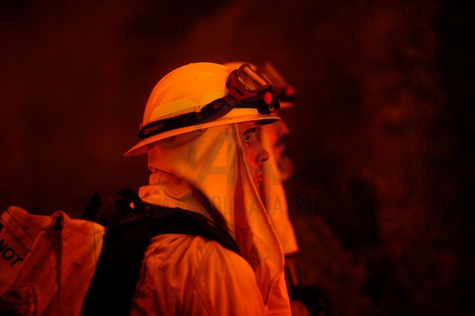 Incendio forestal en Fresno, California