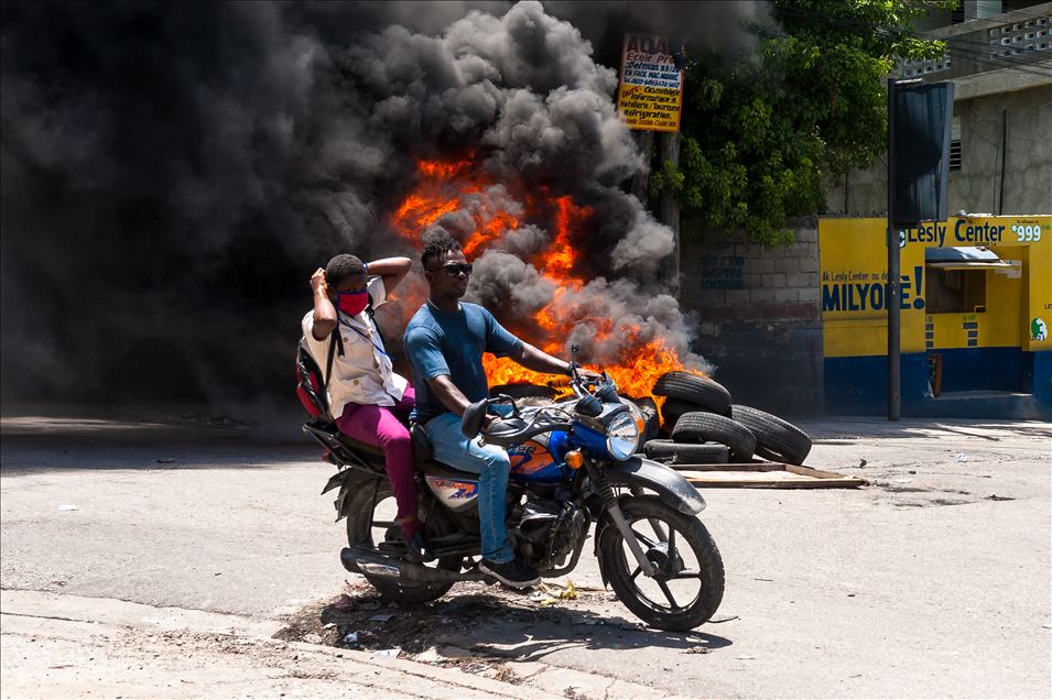 Haiti'de öldürülen avukat için protesto gösterisi