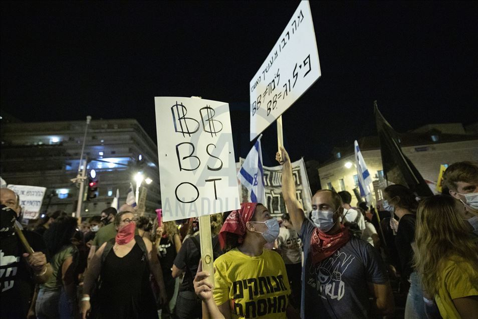 Batı Kudüs'te Netanyahu karşıtı gösteri