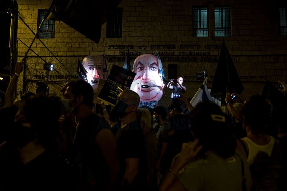 Batı Kudüs'te Netanyahu karşıtı gösteri