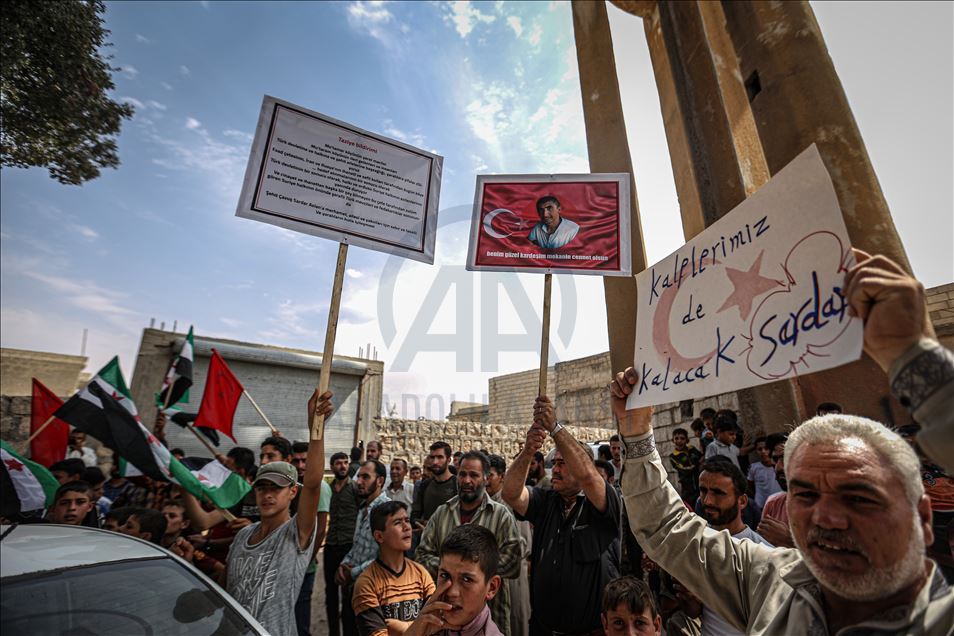Marcha en apoyo a Turquía en Idlib, Siria