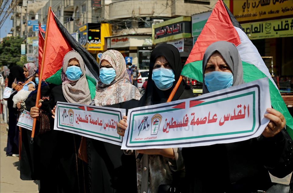 ادامه تظاهرات فلسطینیان علیه عادی‌سازی روابط میان امارات و اسرائیل در غزه