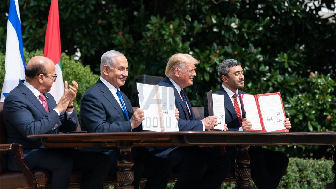 İsrail ile BAE ve Bahreyn arasındaki normalleşme anlaşmaları Beyaz Saray'da imzalandı