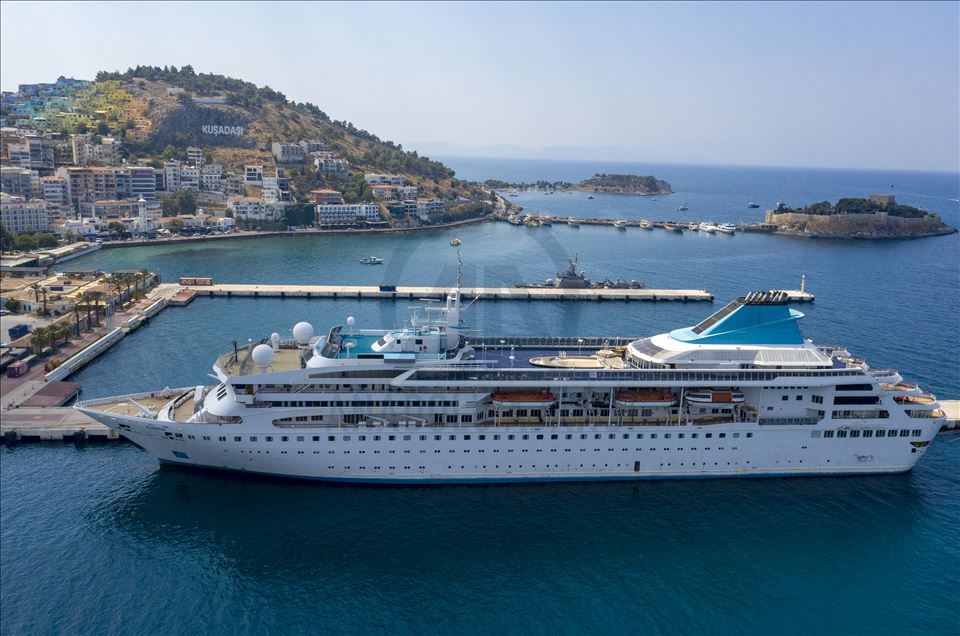 Holiday alternative in Turkish concept with Cruise ship "Gemini"