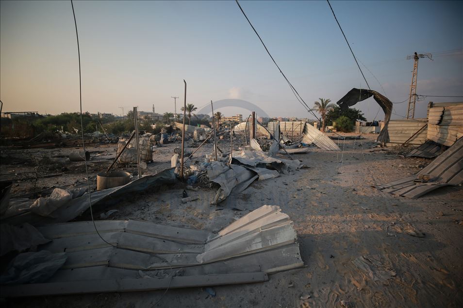 İsrail'in Gazze'de Hamas'a ait noktalarını vurması