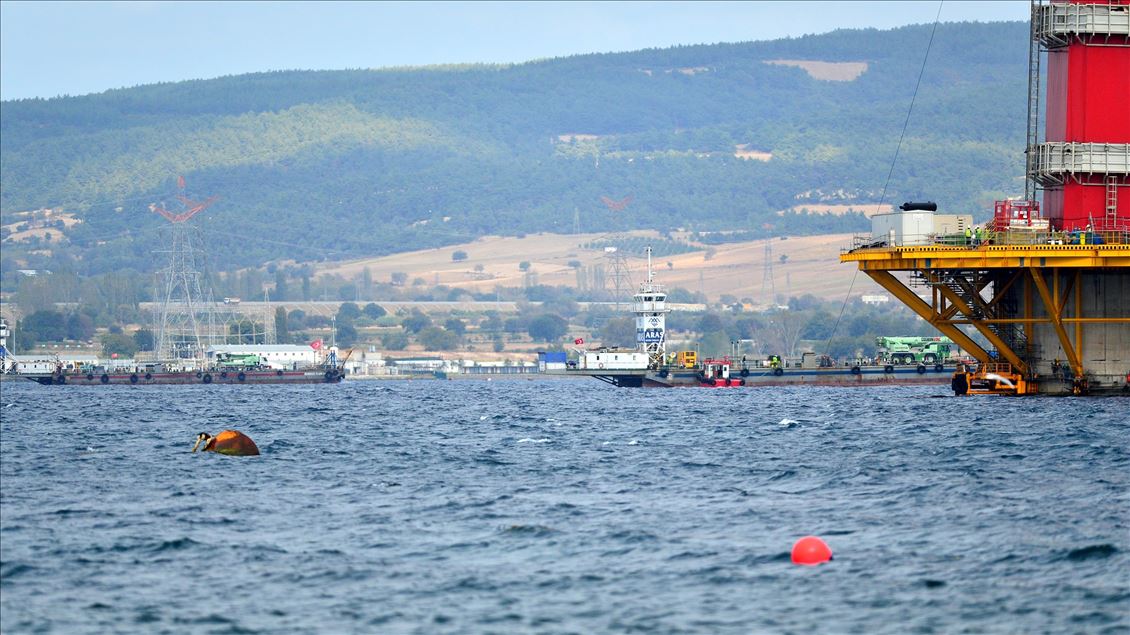 "Simgelerin köprüsü"nde kuzey yönlü geçici çalışma halatı montajı başladı