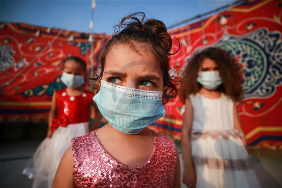 Upacara pernikahan di Gaza di masa pandemi Covid-19